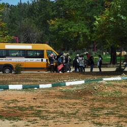 Den ganzen Vormittag tummelten sich viele Schulkinder ringsherum