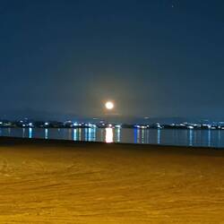 Mondaufgang. Die Realität war viel schöner