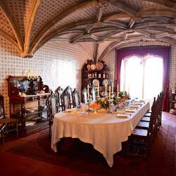 Fancy eating room in the Pena Palace