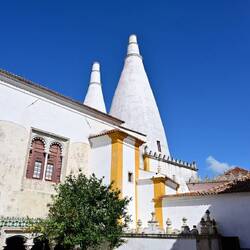 National Palace of Sintra with its unusual chimneys