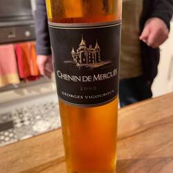 A glass of sticky once back at the apartment