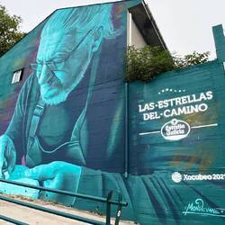 Mural in Triacastela