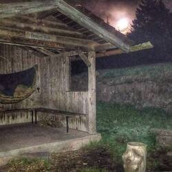 Schlafplatz am Abend (Tag 143)