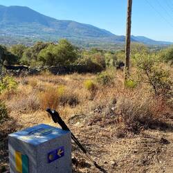 My stopping spot. Beautiful mountains emanating peace