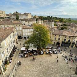 The square below where you enter the church
