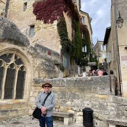 Narrow and steep street we had to navigate