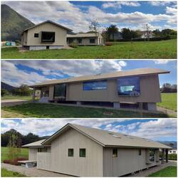 Bestechendes Holzhaus beim Urdaibai-Zentrum