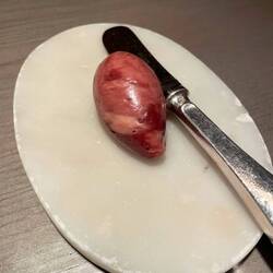 Butter with red wine reduction