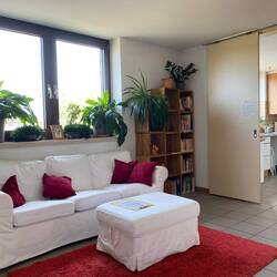 Aufenthaltsraum und Küche im Shivalaya