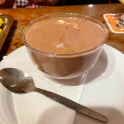 Mousse au chocolate for dessert