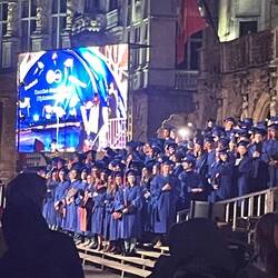 Stumbled across a graduation ceremony on the way to our apartment