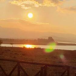 Sonnenuntergang am Lago Cecita