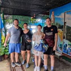 Pitsch nass angekommen