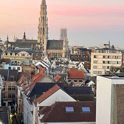 View towards Grand Place from our balcony