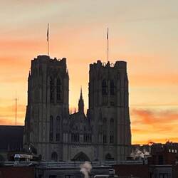 Sunrise from our apartment