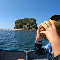 Staying hydrated with coconuts