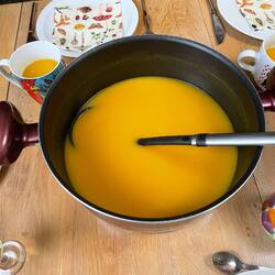 Delicious pumpkin soup