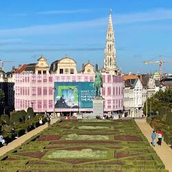 Lovely view across Brussels back towards the Grand Place
