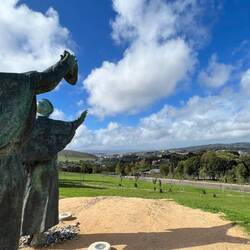 City of Santiago de Compostela in the distance