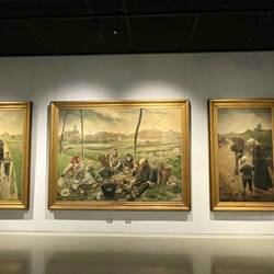 The Chalk Sellers by Léon Frederic