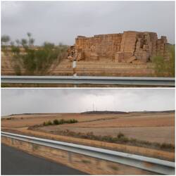 Autobahn durch die Weiten der spanischen Meseta