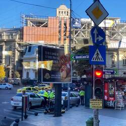 The shopping precinct - a mix of old and new