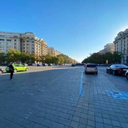 One of the wide boulevards.