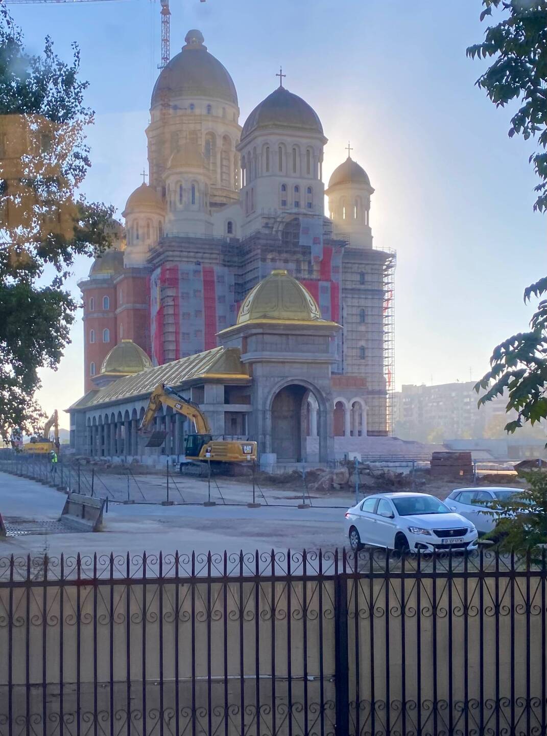 The Romanian Orthodox Cathedral that is being built.