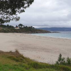 Der Strand in der Nähe des Stellplatzes