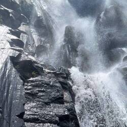 Beautiful falls on the way down the river