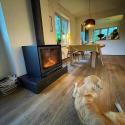 Chilling in front of the fire