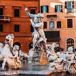 Neptun - einer der Brunnen auf dem Piazza Navona!