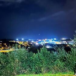 Santiago at 6am from Monte do Gozo