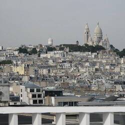 Sacré Cœur from terrace of Galleries Lafayette