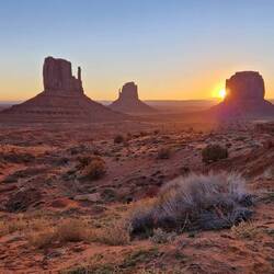 Sonnenaufgang im Wilden Westen