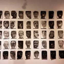 Tegninger af nogle af alle de slaver der kom igennem Cartagena