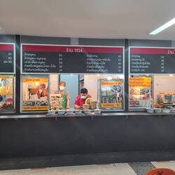 Food Court. Keine Ahnung was da steht 😅