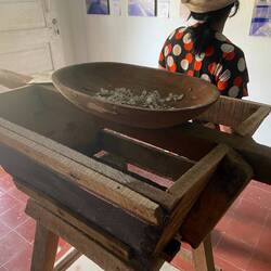 En maskine de bruger til at sortere saltet