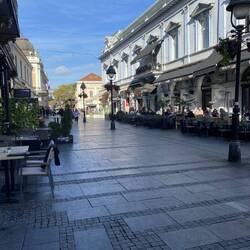 The main pedestrian mall