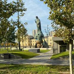 Bronze sculpture of the legendary founder of the Serbian state, Stefan Nemanja, 2021