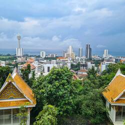 Der Blick vom Buddha oben
