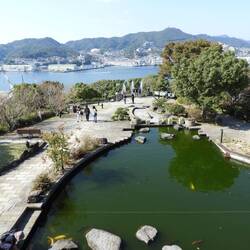 View over harbour from Glover Garden