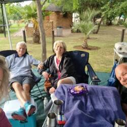 Larry and Julia visited us and Ouma