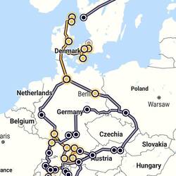 A snapshot of our trip from the Eurail pass