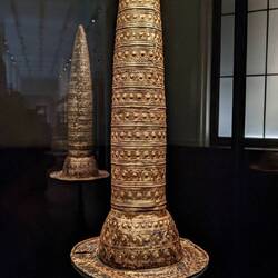 The Berlin Golden hat, a bronze age masterpiece in the Neues museum