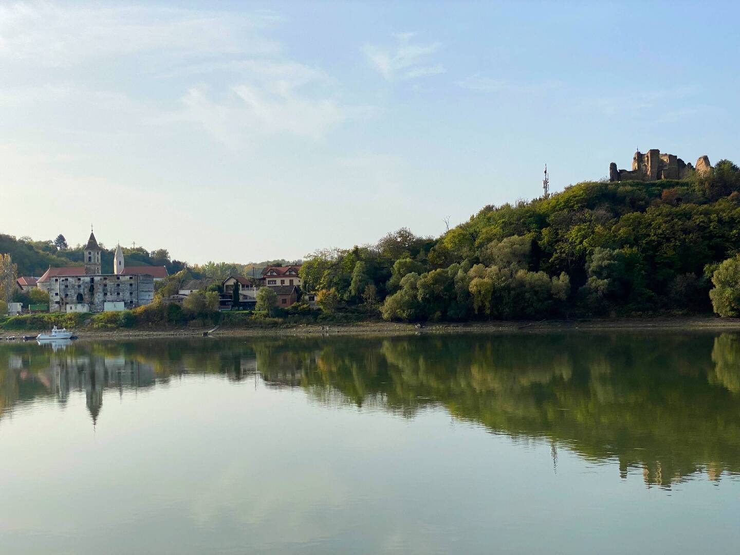 A Croatian village and a ruin high on a hill