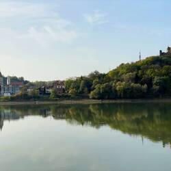 A Croatian village and a ruin high on a hill