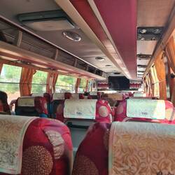 Im Reisebus nach Siem Reap