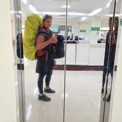 Gerade den Stempel in Kambodscha bekommen