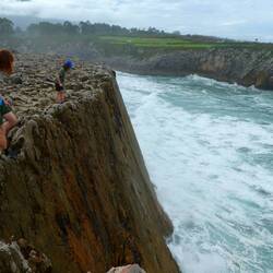 The blowholes weren't blowing, but the limestone cliffs were still worth the detour
